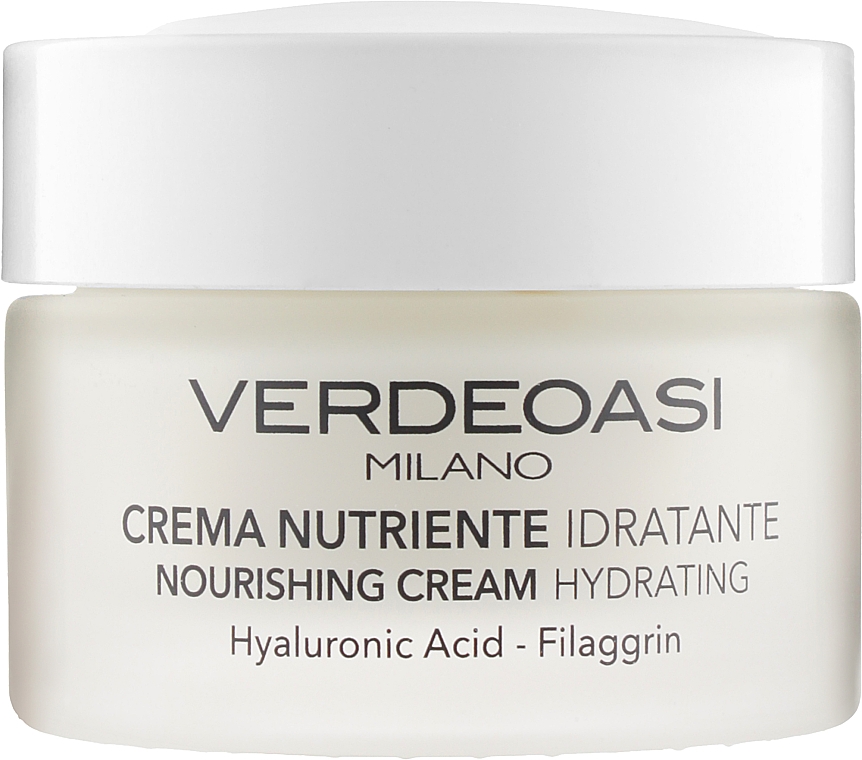 Feuchtigkeitsspendende Nährstoffcreme für das Gesicht für normale und trockene Haut mit Hyaluronsäure - Verdeoasi Nourishing Cream Hydrating — Bild N1