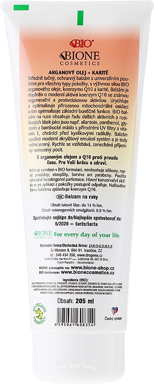 Handbalsam für jede Haut mit Arganöl - Bione Cosmetics Argan Oil Hand Ointment — Bild N2