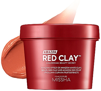 Gesichtsmaske zur Porenverfeinerung mit rotem Ton - Missha Amazon Red Clay Pore Mask — Bild N2