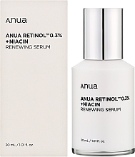 Erneuerndes Serum mit Niacin  - Anua Nano Retinol 0.3% + Niacin Renewing Serum — Bild N2