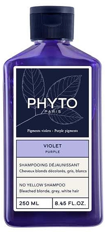 Shampoo gegen Gelbstich - Phyto Purple No Yellow Shampoo — Bild N1