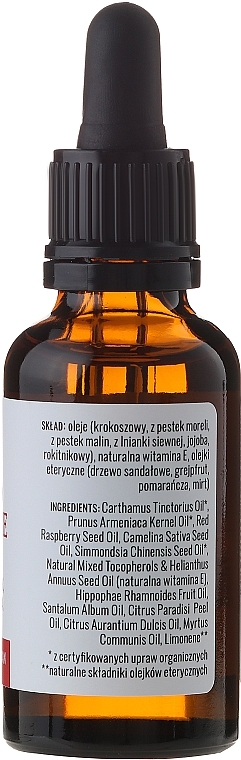 Gesichtspflegeöl Rote Himbeere mit Sanddorn, Jojobaöl und Sandelholz - Iossi Oil For Face — Bild N3
