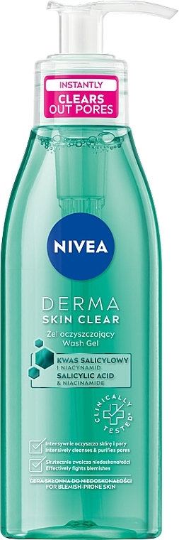 Gesichtsreinigungsgel - Nivea Derma Skin Clear Wash Gel — Bild N1