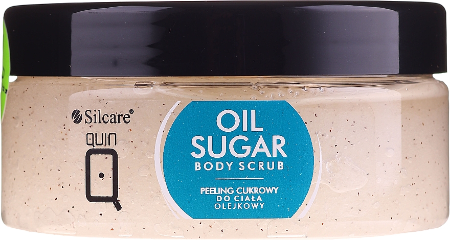 Natürliches Zuckerkörperpeeling mit Rizinus-, Pfirsich- und Avocadoöl - Silcare Quin Sugar Body Peel Oil