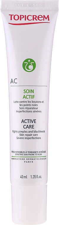 Aktiv pflegende Gesichtscreme für empfindliche und zu Akne neigende Haut - Topicrem AC Active Care Cream — Bild N3