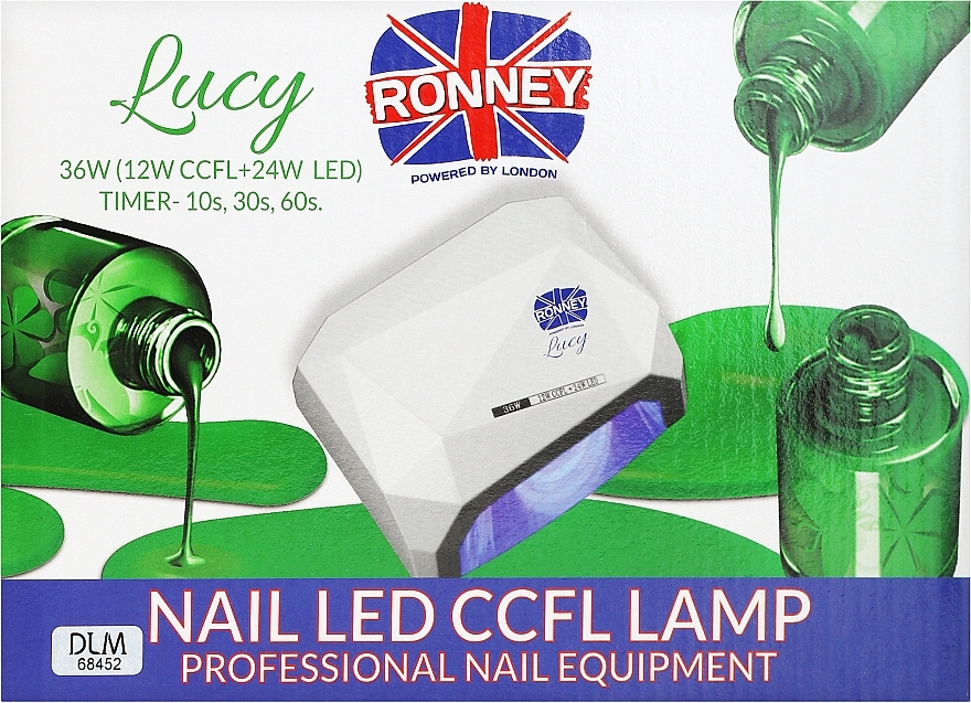Lampe für Nageldesign CCFL+LED schwarz - Ronney Profesional Lucy CCFL + LED 36W (GY-LCL-021) Lamp — Bild N1