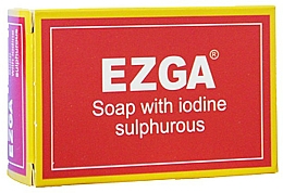 Feste antibakterielle Naturseife mit Schwefel - Ezga Soap with Iodine Sulpfurous — Bild N1