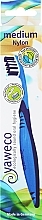 Zahnbürste mittel blau - Yaweco Toothbrush Nylon Medium — Bild N1