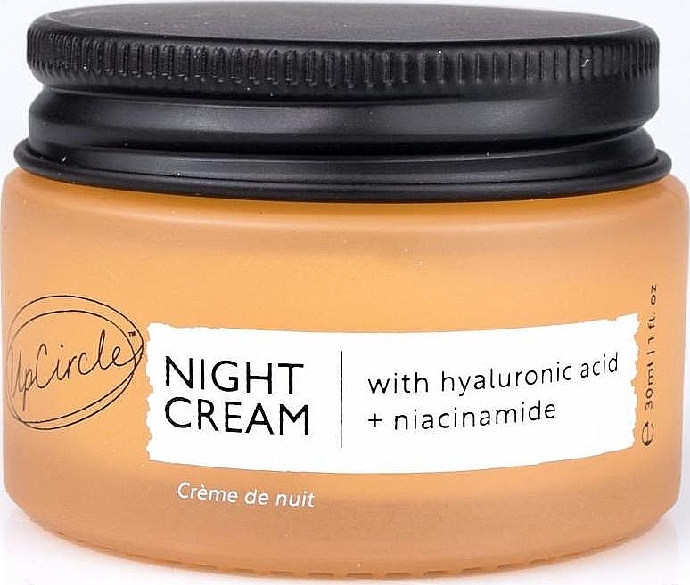 Nachtcreme für das Gesicht mit Hyaluronsäure und Niacinamid - UpCircle Night Cream  — Bild N1