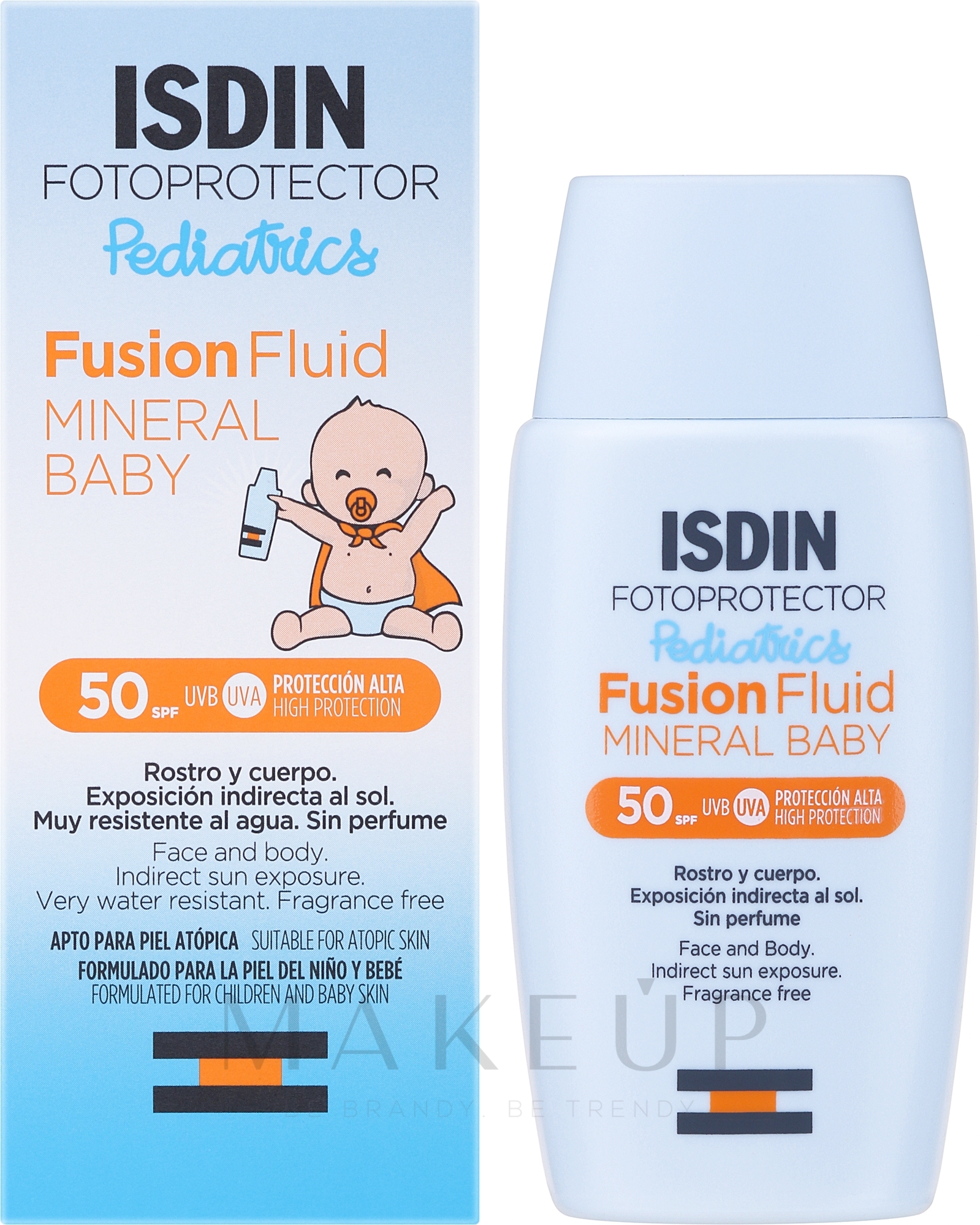 Sonnenschutzfluid für Kinder - Isdin Fotoprotector Pediatrics Fusion Fluid Mineral Baby SPF50+ — Bild 50 ml