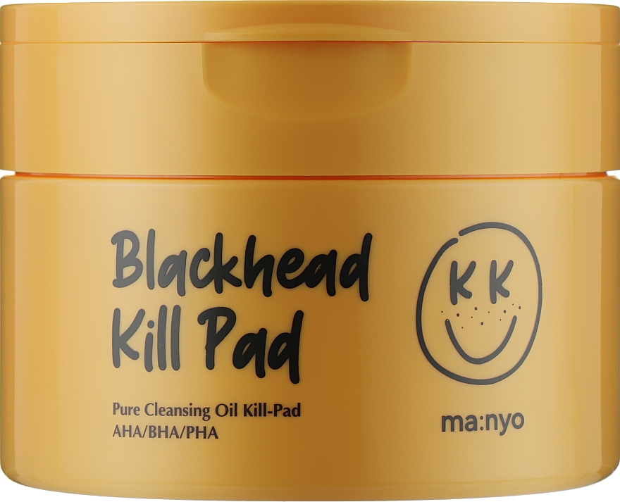 Hydrophile Pads mit AHA, BHA, PHA Säuren - Manyo Blackhead Kill Pad — Bild N1