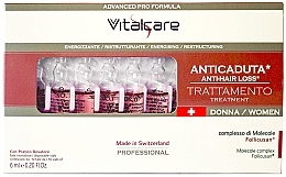 Ampullen gegen Haarausfall für Frauen - Vitalcare Professional Made In Swiss Women’s Anti-Hair Loss Ampoules  — Bild N2