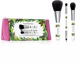 Düfte, Parfümerie und Kosmetik Set - Bare Minerals Face & Brush (brush/3szt + cosm/bag)