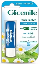 Feuchtigkeitsspendender Lippenbalsam mit Kamille und Aloe - Mirato Glicemille Moisturizing Lipstick SPF15 — Bild N1