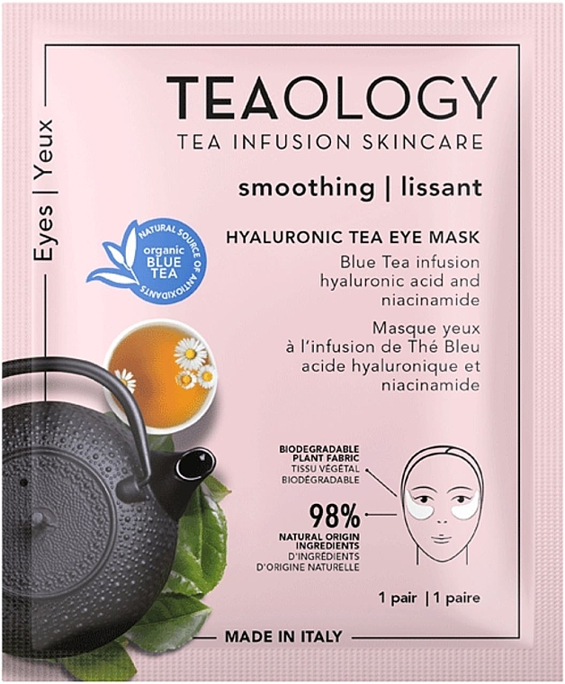 Augenmaske - Teaology Blue Tea Hyaluronic Eye Mask — Bild N1