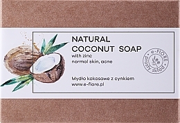 Handgemachte Naturseife mit Zink und Kokosöl - E-Fiore Natural Zinc Soap With Coconut Oil — Bild N1