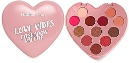 Düfte, Parfümerie und Kosmetik Lidschatten-Palette - Magic Studio Love Vibes Heart Eyeshadow Palette