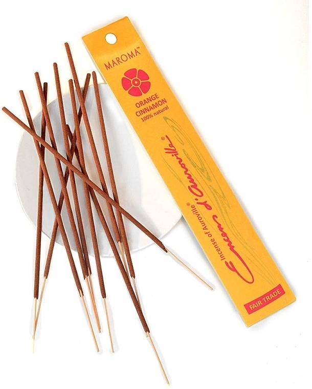 Räucherstäbchen Orange und Zimt - Maroma Encens d'Auroville Stick Incense Orange Cinnamon — Bild N4