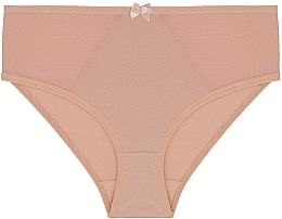 Bikinihöschen für Damen mit transparenten Einsätzen beige - Moraj — Bild N1