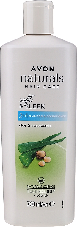 Shampoo & Conditioner 2in1"Aloe Vera und Macadamianuss" - Avon Naturals Shampoo