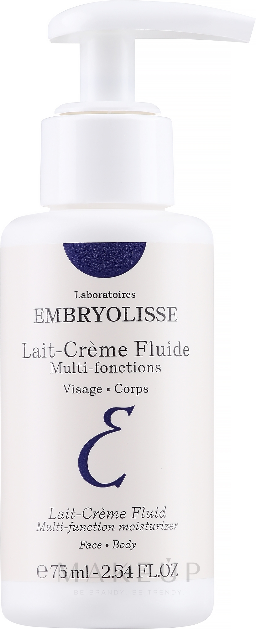 Feuchtigkeitsspendende Körpermilch Creme - Embryolisse Fluid Cream Milk — Bild 75 ml