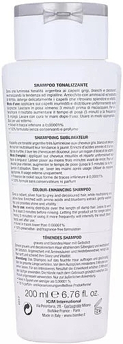 Shampoo für helles und graues Haar - BioNike Shine On Silver Touch Color-Enhancing Hair Shampoo — Bild N2