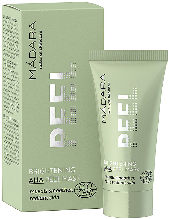 Aufhellende Peelingmaske für das Gesicht mit AHA-Säuren - Madara Cosmetics Brightening AHA Peel Mask — Bild N1