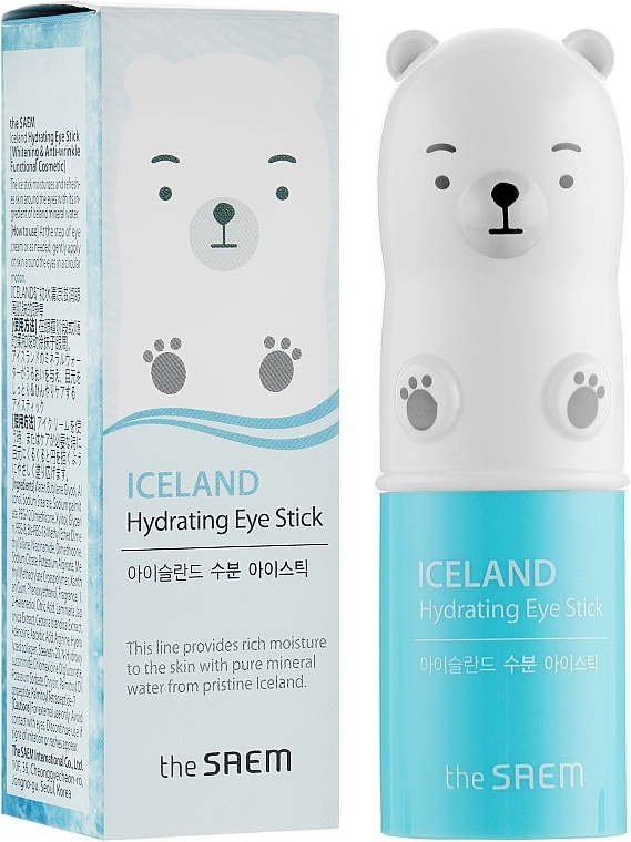 Feuchtigkeitsstick mit Gletscherwasser für die Augenpartie - The Saem Iceland Hydrating Eye Stick — Bild N1