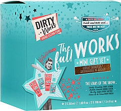 Düfte, Parfümerie und Kosmetik Set - Dirty Works The Full Works Mini Gift Set (bath/foam/100ml + sh/gel/100ml + scr/50ml + b/lot/50ml)