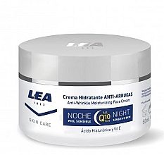Düfte, Parfümerie und Kosmetik Feuchtigkeitsspendende Nachtcreme gegen tiefe Falten mit Coenzym Q10 - Lea Skin Care Anti-Wrinkle Moisturizing Q-10 Night Face Cream