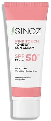 Tönende Sonnenschutzcreme SPF 50+ - Sinoz Pink Touch Tone Up Sun Cream SPF 50+  — Bild N1