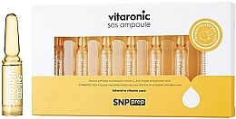 Düfte, Parfümerie und Kosmetik Aufhellende und feuchtigkeitsspendende Gesichtsampullen mit Vitamin C und Hyaluronsäure - SNP Prep Vitaronic SOS Ampoule