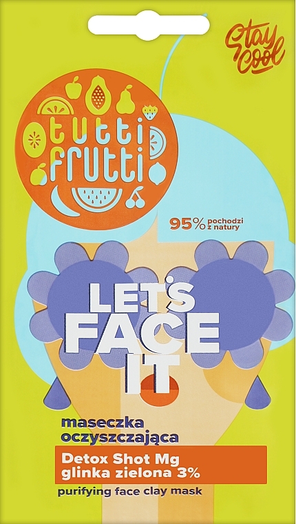 Reinigungsmaske mit grüner Tonerde - Farmona Tutti Frutti Let`s Face It Purifying Face Clay Mask  — Bild N1