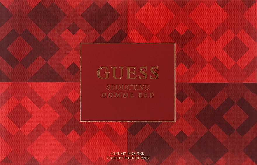 Set (Eau de Toilette 100 ml + Deo 226 ml + Duschgel 200 ml + Kosmetiktasche 1 St.) - Guess Seductive Red Homme — Bild N3