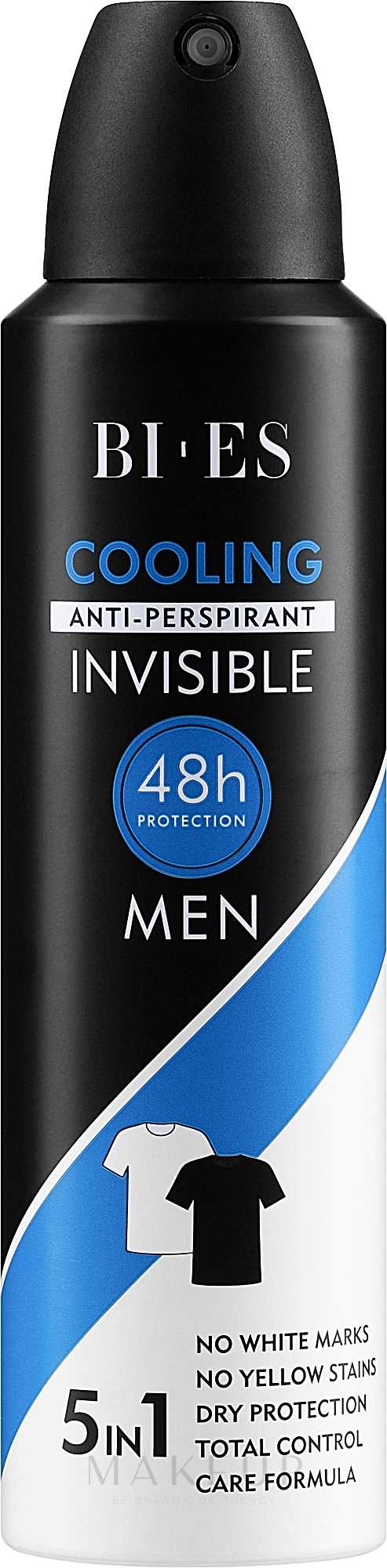 Deospray Antitranspirant - Bi-Es Men Cooling Anti-Perspirant Invisible — Bild 150 ml