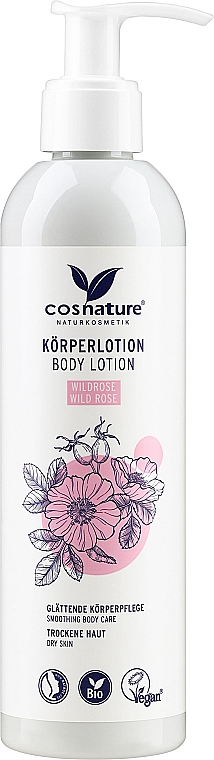Körperlotion mit Hagebutte - Cosnature Body Lotion Organic Wild Rose — Bild N1