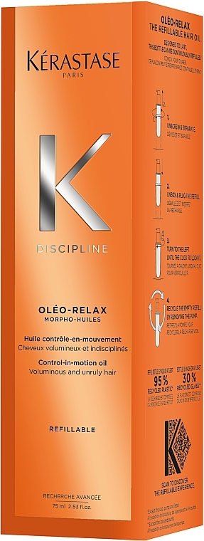 Haaröl für widerspenstiges und krauses Haar - Kerastase Discipline Oleo-Relax Control-in-motion Oil Refillable — Bild N3