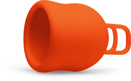 Menstruationstasse Größe XL orange - Merula Cup XL Fox — Bild N3