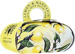 Luxoriöse Seife mit Sheabutter und Zitronen- und Mandarinenduft - The English Soap Company Lemon and Mandarin Gift Soap — Bild N1