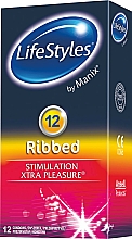 Düfte, Parfümerie und Kosmetik Kondome 12 St. - LifeStyles Ribbed