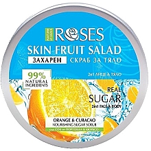 Düfte, Parfümerie und Kosmetik Gesichts- und Körperpeeling Orange & Curacao - Nature of Agiva Roses Skin Fruit Salad Orange & Curacao Nourishing Sugar Scrub