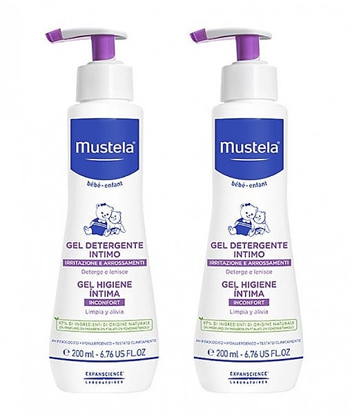 Set - Mustela Bebe Intimate Cleansing Gel (2x200ml) — Bild N1