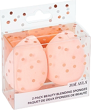 Düfte, Parfümerie und Kosmetik Make-up Schwamm 2 St. - Zoe Ayla Cosmetics Peach Beauty Blending Sponges