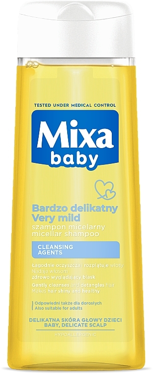 Mildes Mizellenshampoo für Kinder - Mixa Very Mild Micellar Shampoo