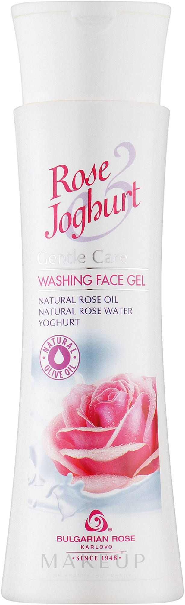 Gesichtswaschgel mit natürlichem Rosenöl, Rosenwasser und Yoghurt - Bulgarian Rose Rose Joghurt Gel — Bild 200 ml