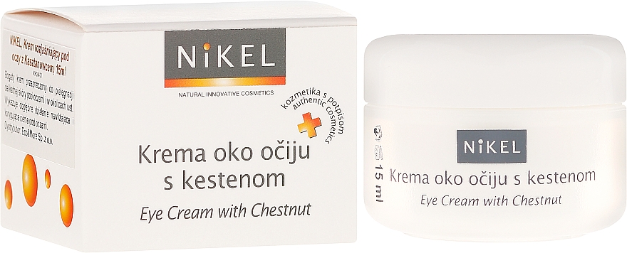 Aufhellende Augencreme mit Kastanie - Nikel Eye Cream with Chestnut — Bild N1