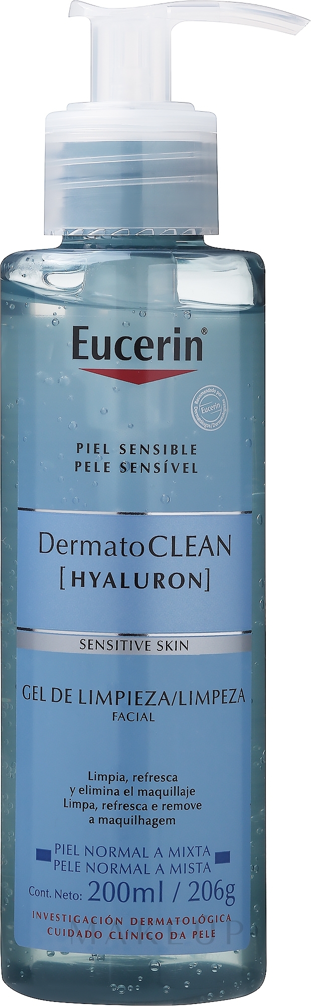 Erfrischendes Gesichtsreinigungsgel für normale bis Mischhaut - Eucerin DermatoClean Refreshing Cleansing Gel — Foto 200 ml