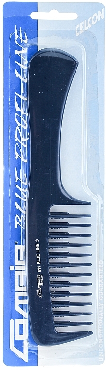 Haarkamm №611 Blue Profi Line mit Griff blau 20,5 cm - Comair — Bild N1