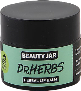Lippenbalsam mit Kokosbutter, Borago- und Rosmarinöl - Beauty Jar Dr.Herbs Herbal Lip Balm — Foto N3