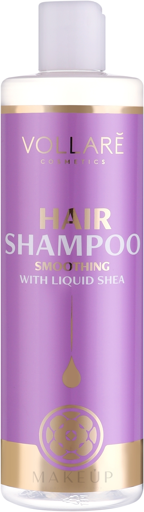 Glättendes Haarshampoo - Vollare Cosmetics Hair Shampoo Smoothing With Liquid Shea — Bild 400 ml